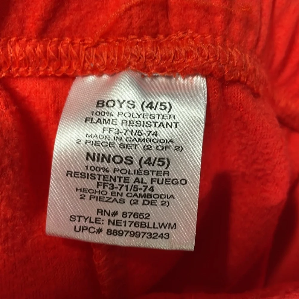 Red Kids Bottoms sleep wear‎ size 4/5